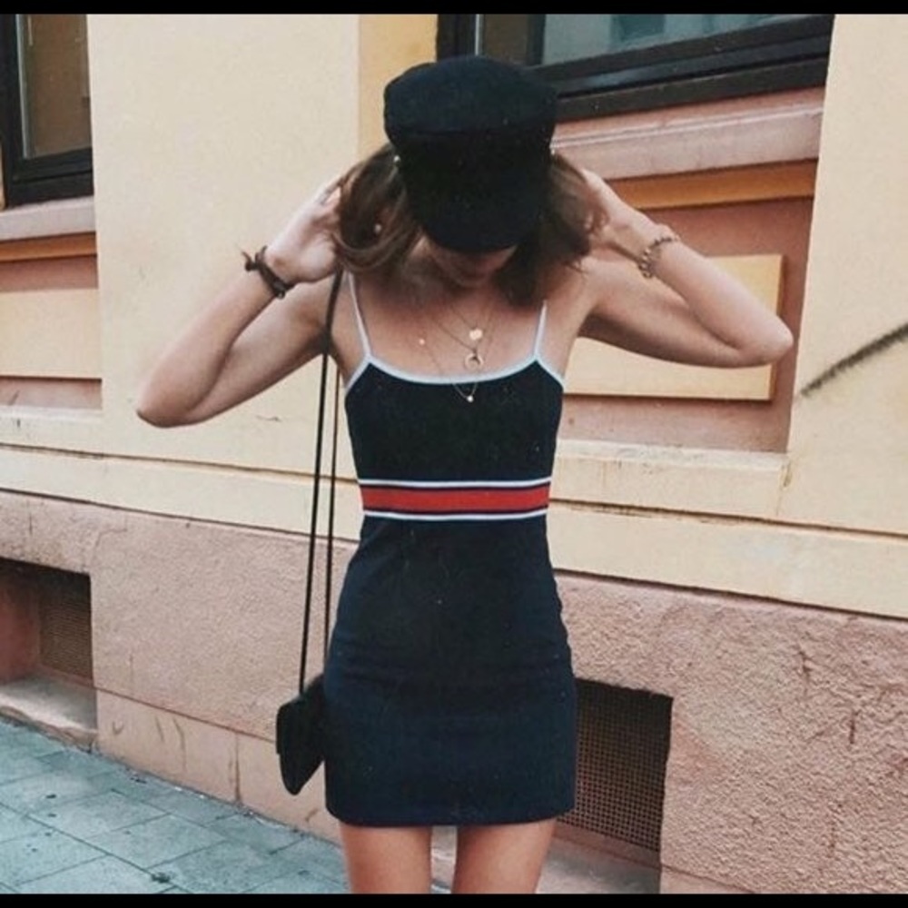 Brandy Melville striped body-con dress